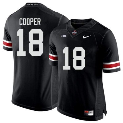 Men's Ohio State Buckeyes #18 Jonathon Cooper Black Nike NCAA College Football Jersey New EMJ3244CC